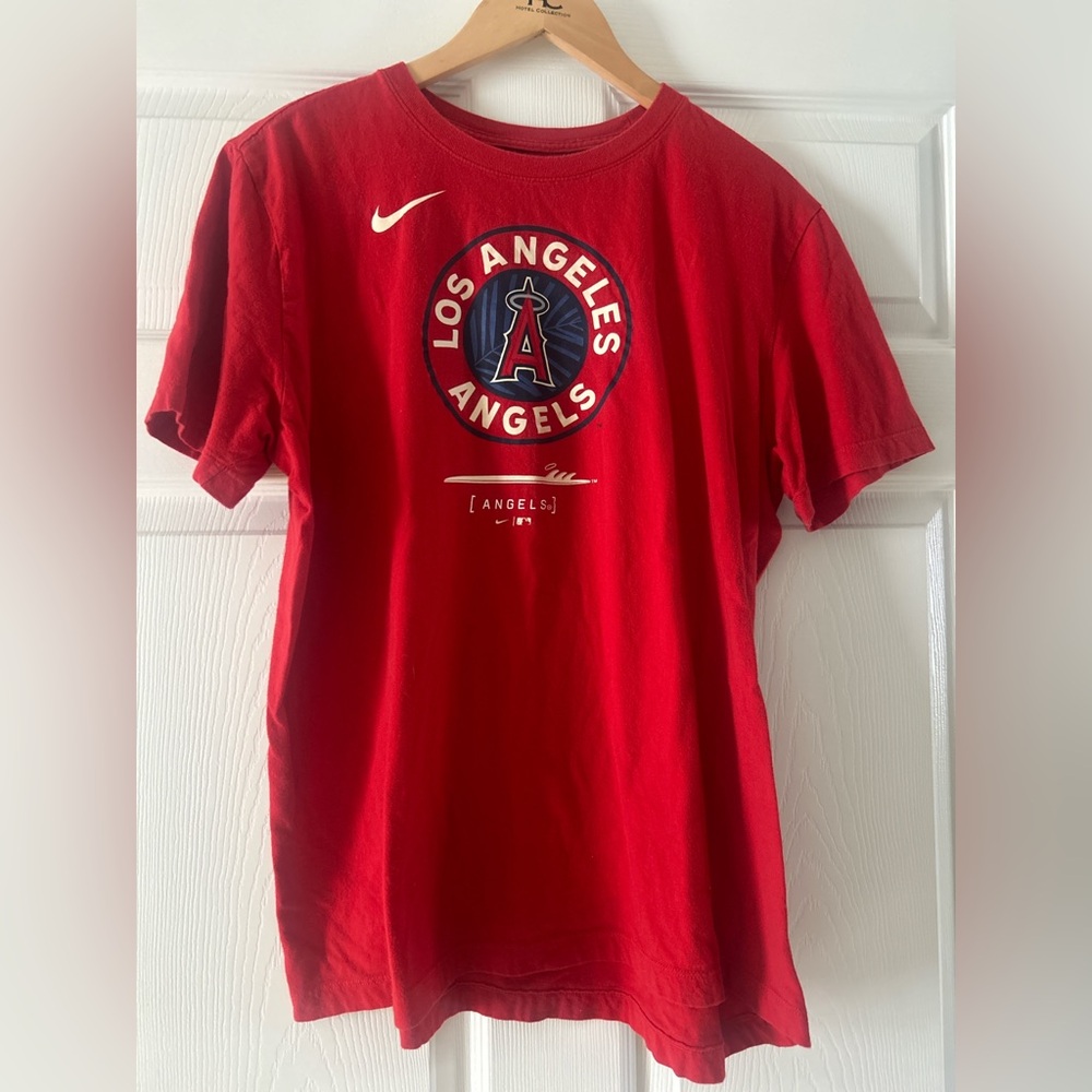 Nike Red Los Angeles Angels Graphic Tee